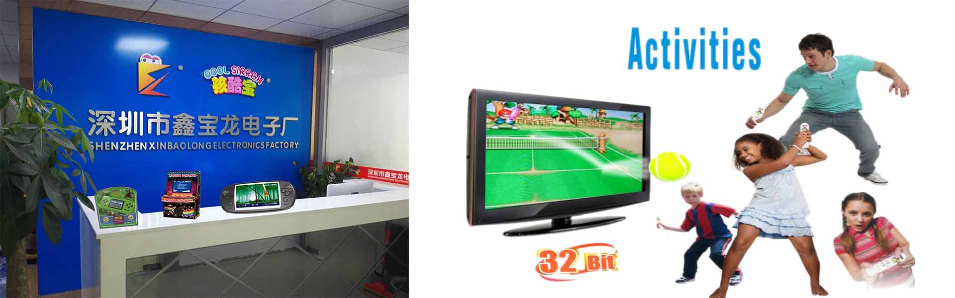 tragbare Spielekonsole, Retro-Spiel, drahtloses Sportspiel,ShenZhen QunWeiDa Electronics Co,.Ltd